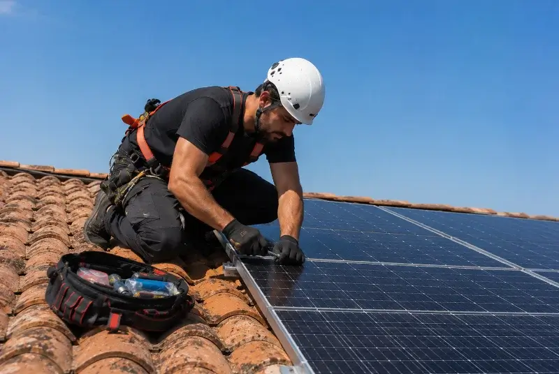 Maintenance et monitoring de panneaux solaires à Biscarrosse